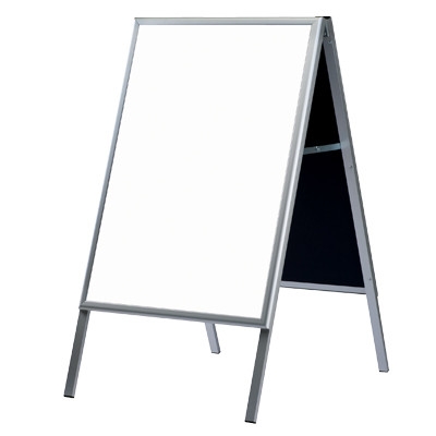 ALU Klap A-Skylt 60x80 cm m/Whiteboard