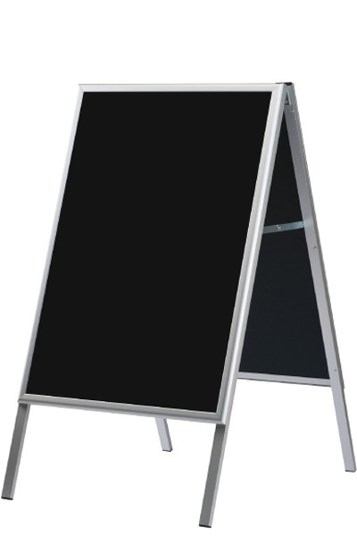 ALU Klap A-Skylt  60x80 cm m / Blackboard svart tavla