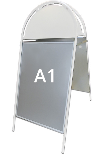 50x70 cm Metall A-skylt klassisk med APET front & magnet