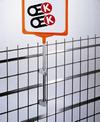 Skylthållare DK II - till nät med skyltram - flera storlekar och färger
