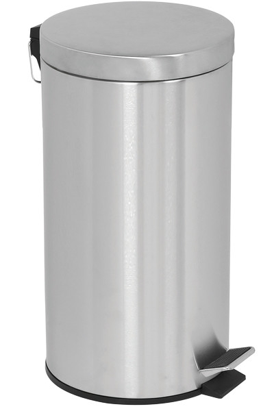 Avfallsbehållare med pedallock i rostfritt stål. 5 liters hinkar.